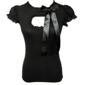 Katakomb, Molly Keyhole Top in Black.