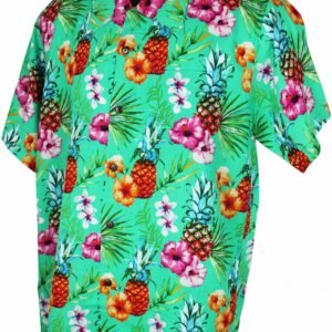 Karmakula,  Pineapple Green Hawaiien Shirt.