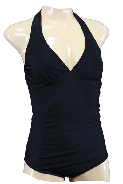 Aloha Beachwear,1950's Bathingsuit in Black in large.