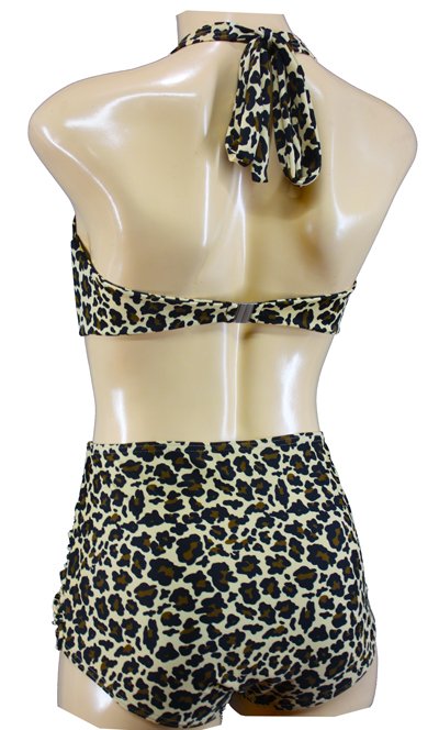 Aloha Beachwear,50's Bikini in Leopard. - Afbeelding 2