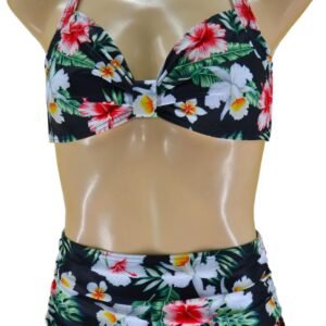 Aloha Beachwear,50's Bikini in Tropical Orchid.