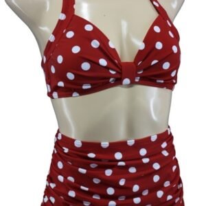 Aloha Beachwear,50's Bikini in Red Dots.